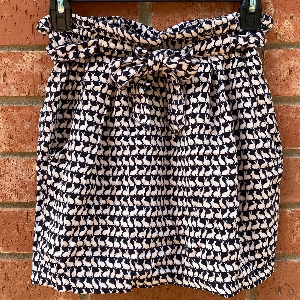 Bunny 🐰 print mini skirt